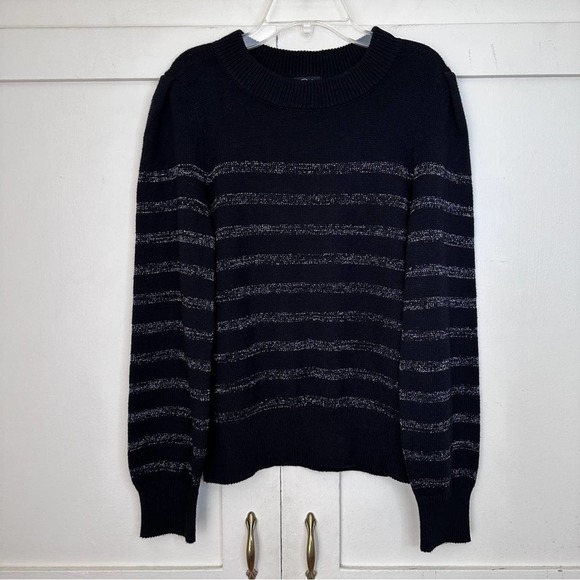 Rails Allegra Stripe Black Metallic Sweater XS - Picture 5 of 9